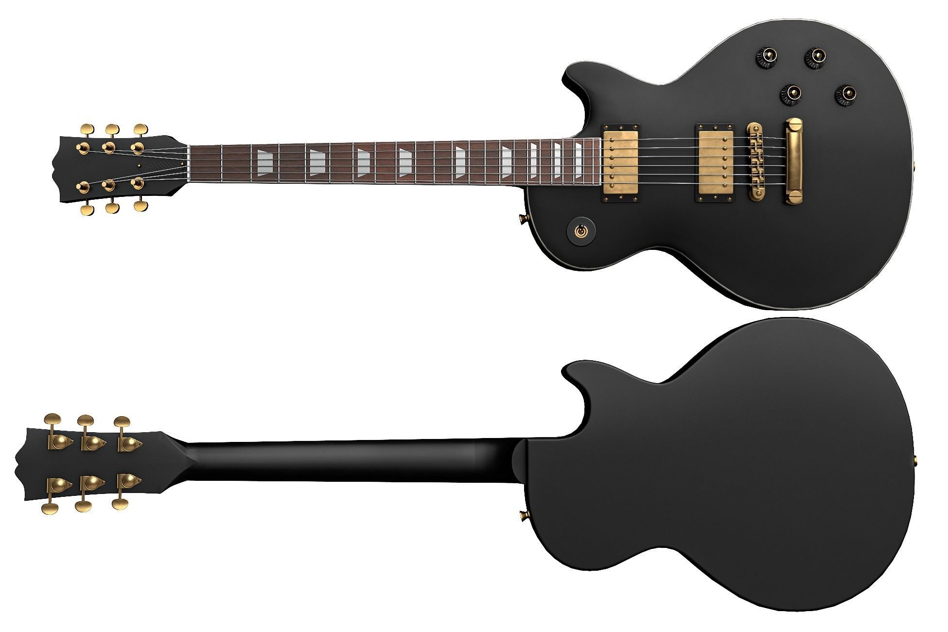 Electric Guitar Part 3 Low-poly 3D model_3