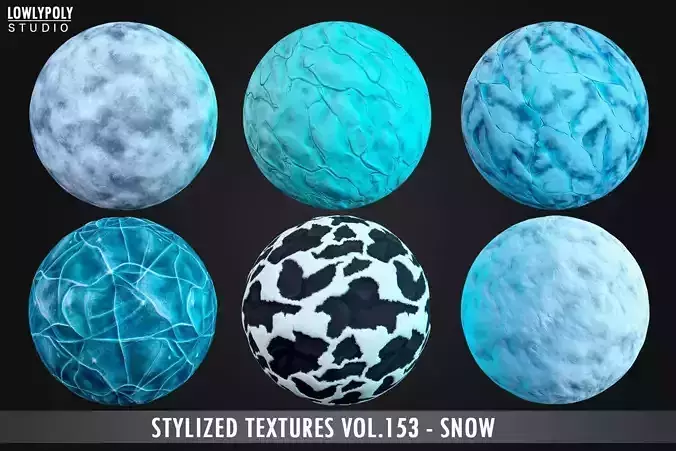 Stylized Snow Vol 153 - Hand Painted Textures
