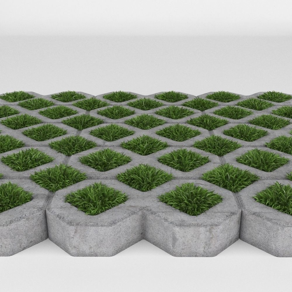 Grass Pavers 2 3D model_10