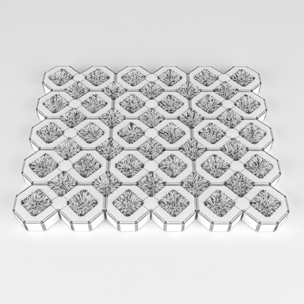 Grass Pavers 2 3D model_9