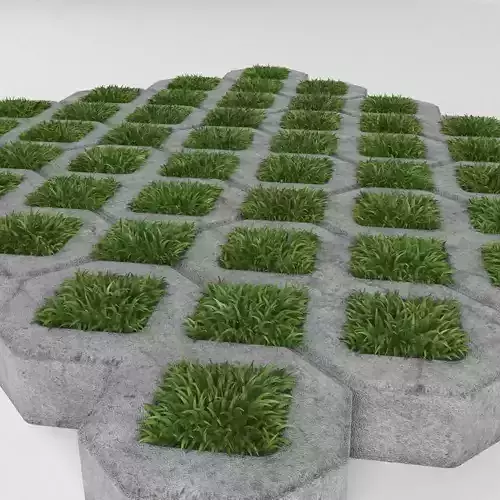 Grass Pavers 2 3D model