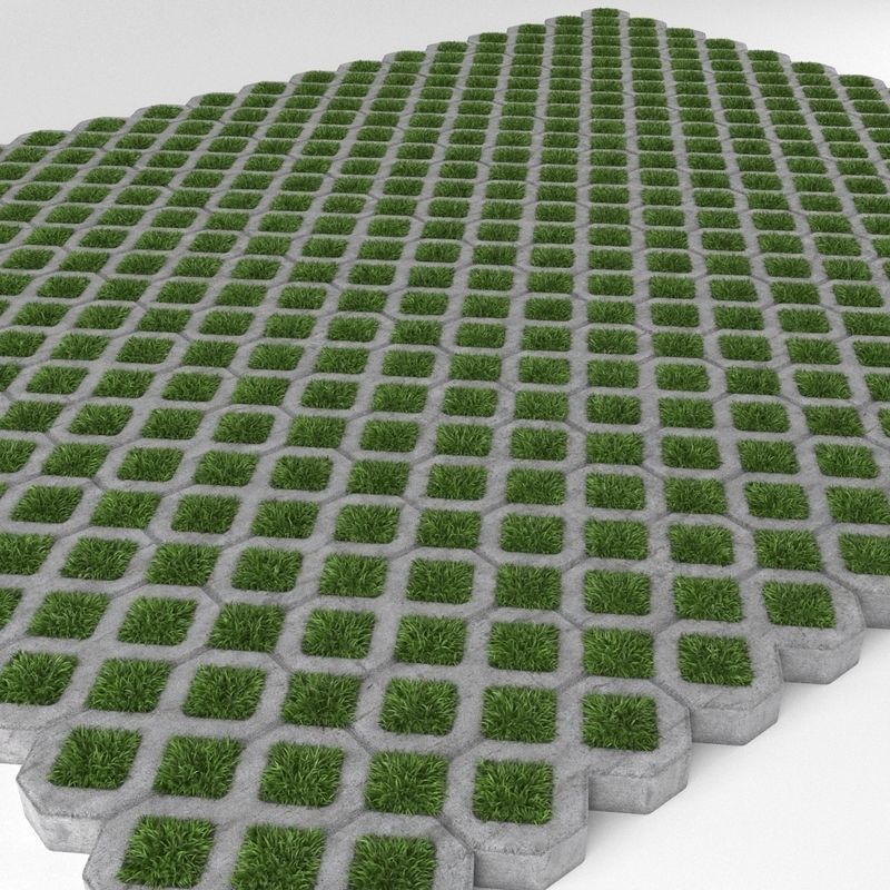 Grass Pavers 2 3D model_4