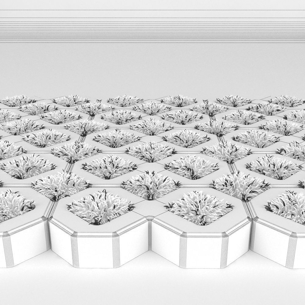 Grass Pavers 2 3D model_11