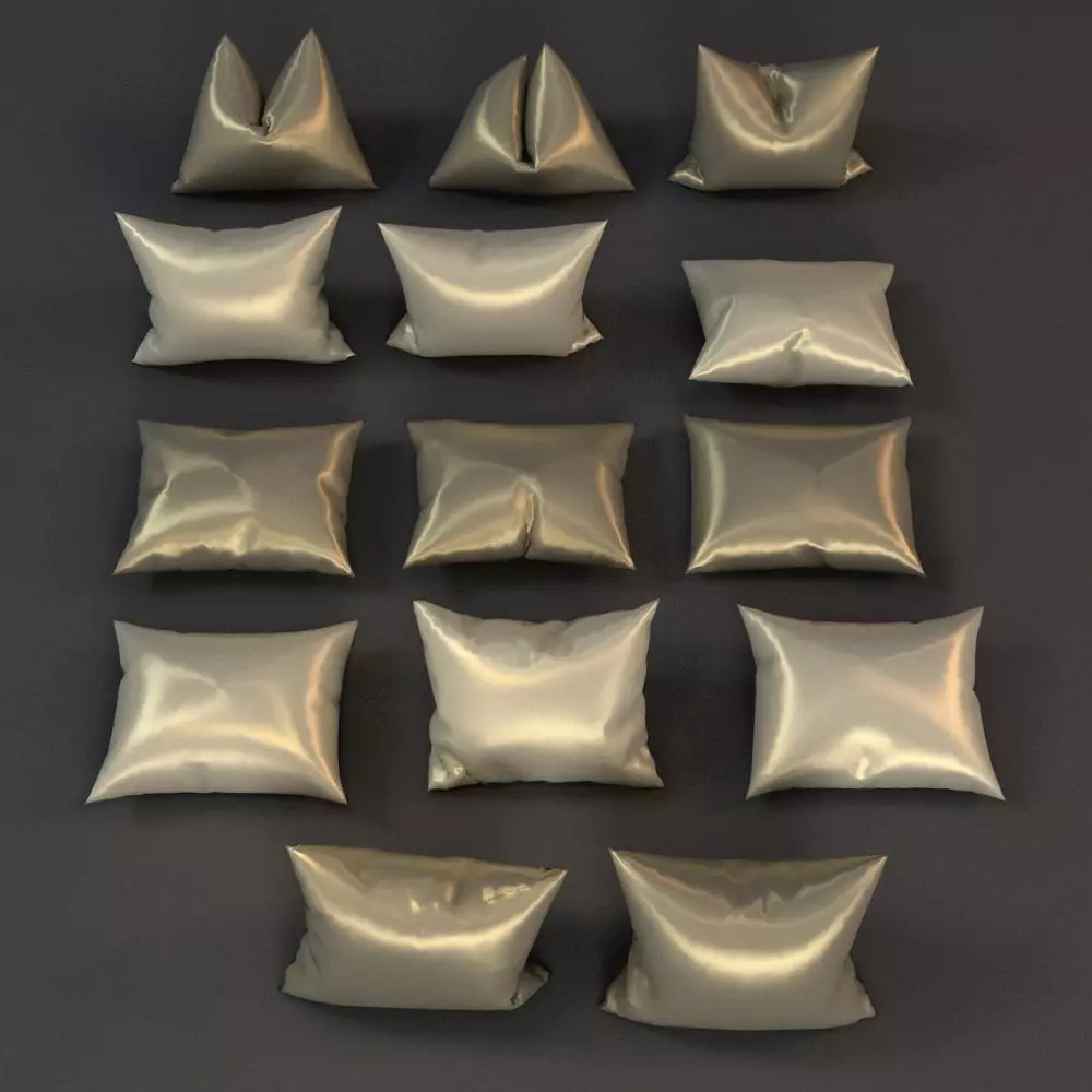 Pillows Collection set of 3D model_0