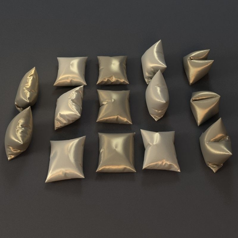 Pillows Collection set of 3D model_9