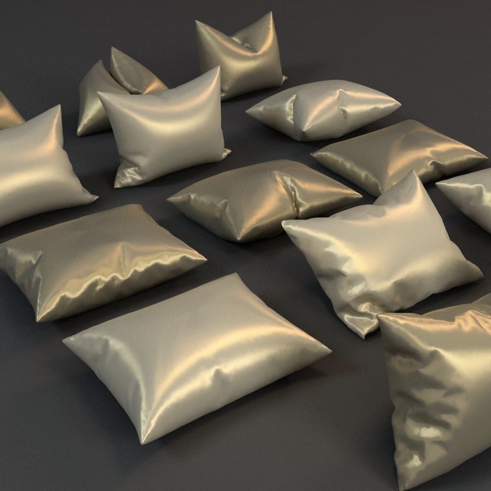 Pillows Collection set of 3D model_4