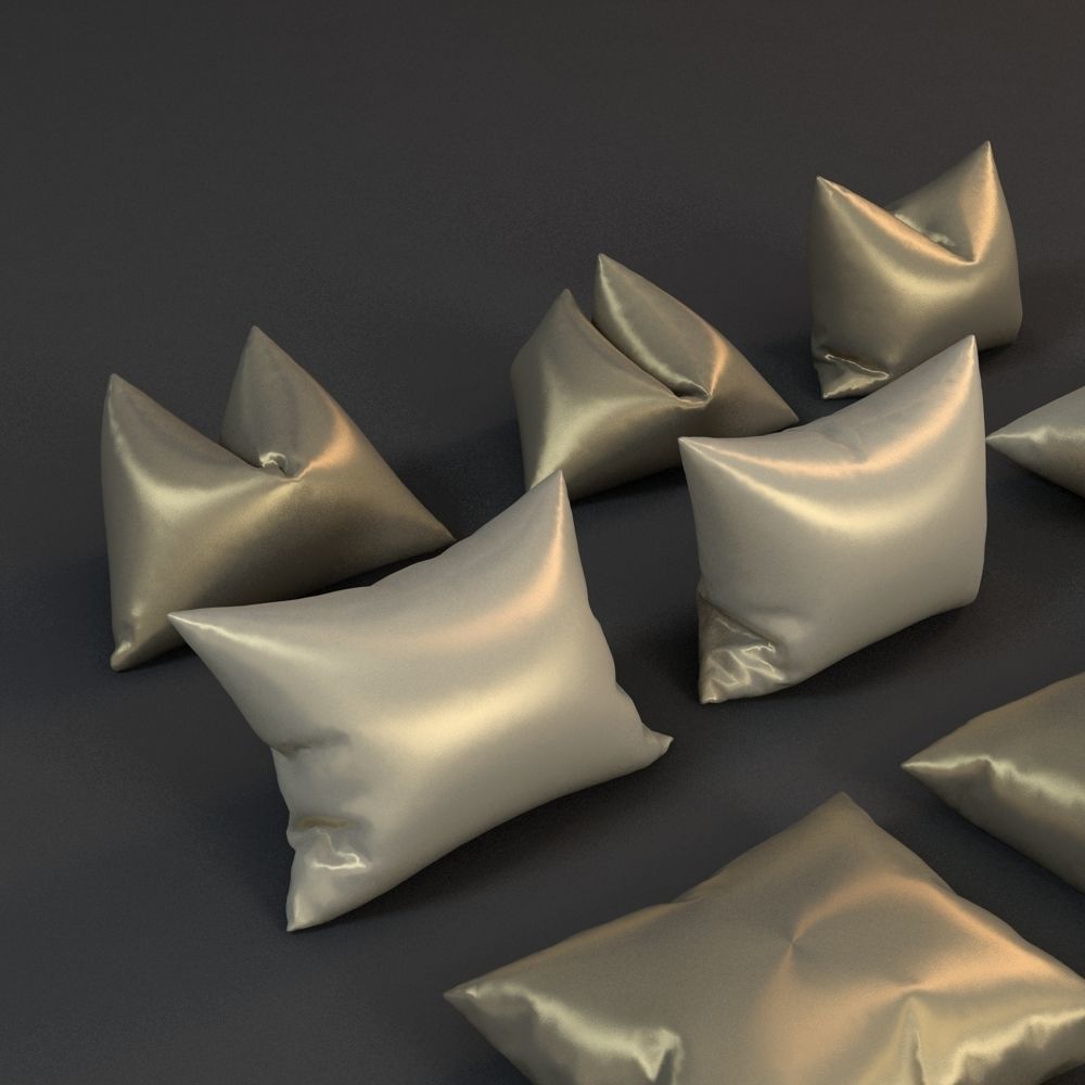 Pillows Collection set of 3D model_5