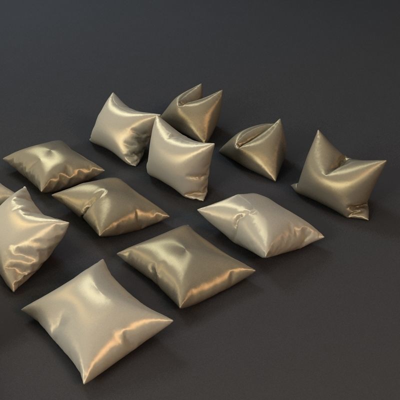 Pillows Collection set of 3D model_6