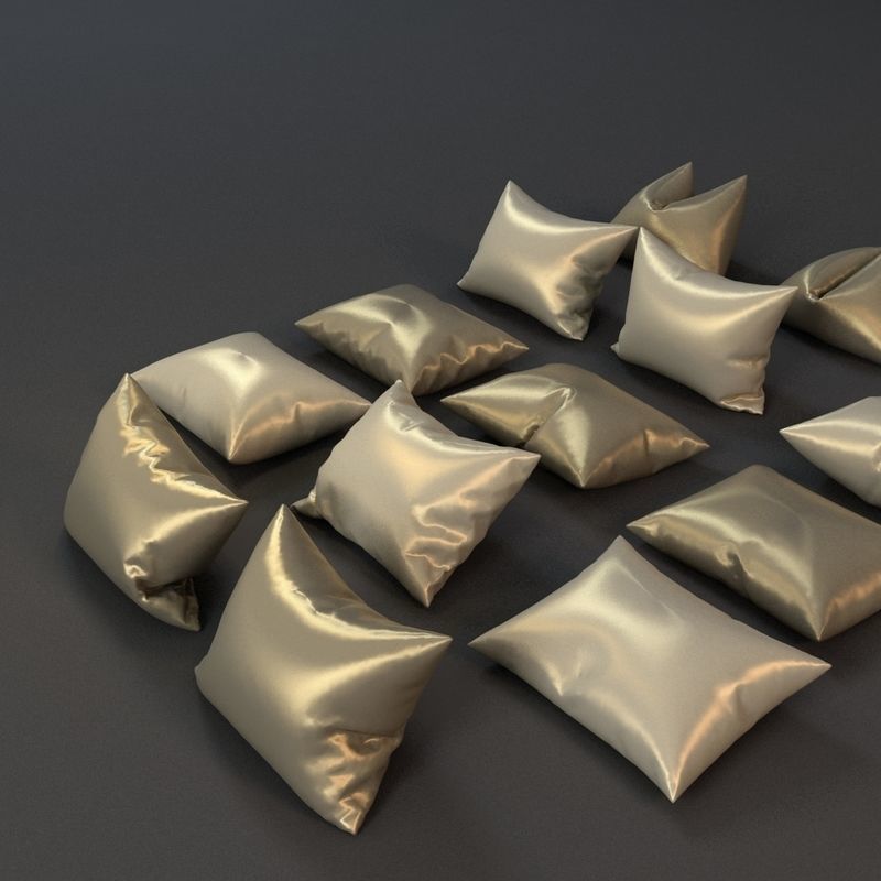 Pillows Collection set of 3D model_7