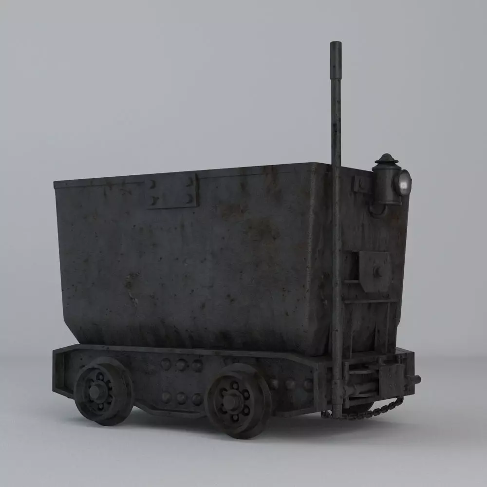 Mine Cart 3D model_0