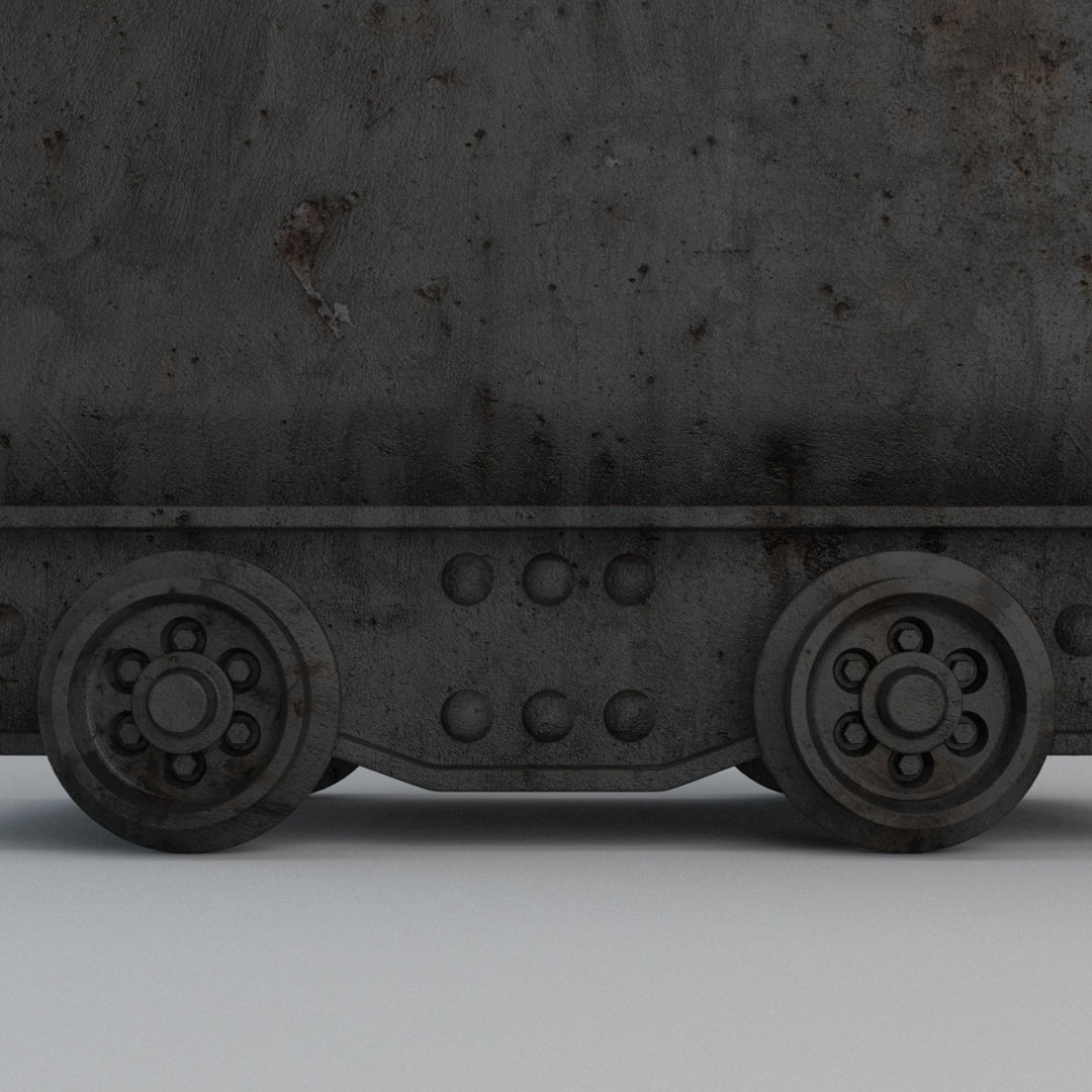 Mine Cart 3D model_7