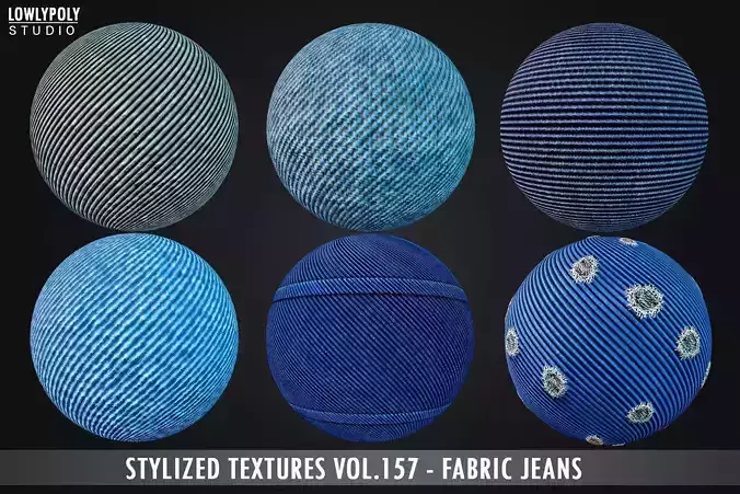 Stylized Jeans Vol 157 - Hand Painted Textures