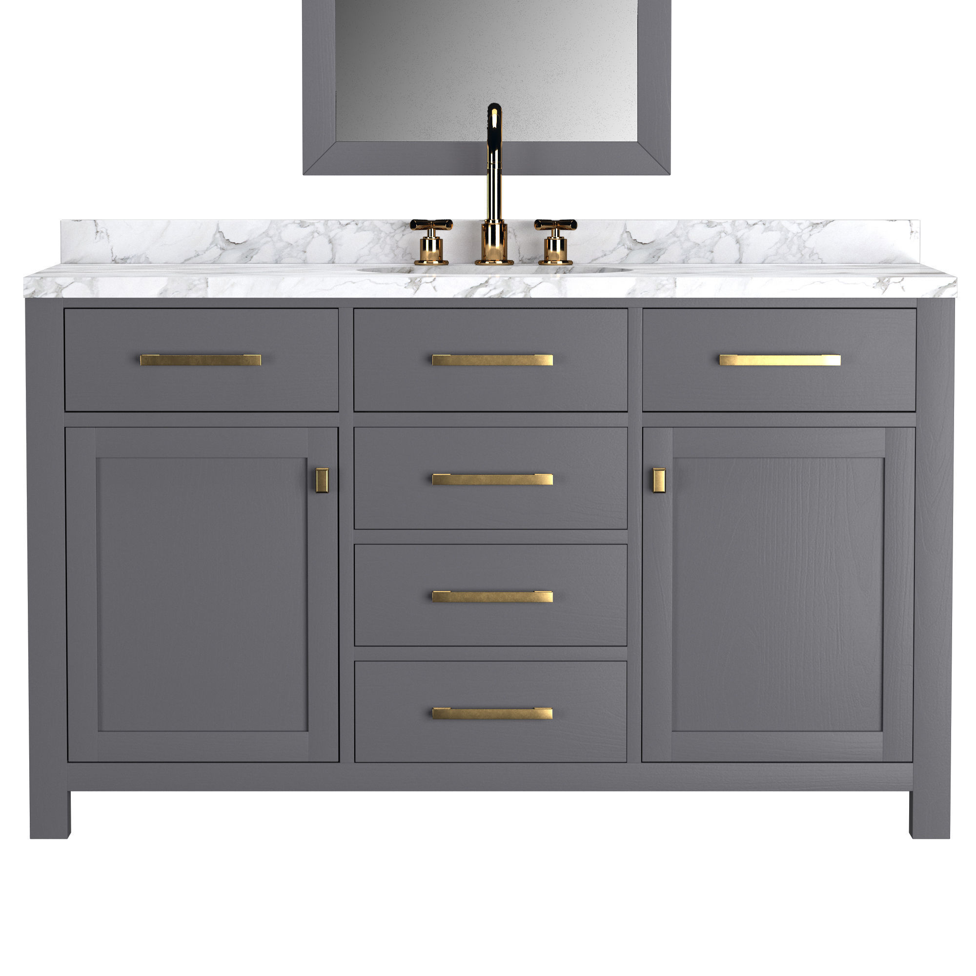 HUTTON SINGLE EXTRA-WIDE VANITY 3D model_7