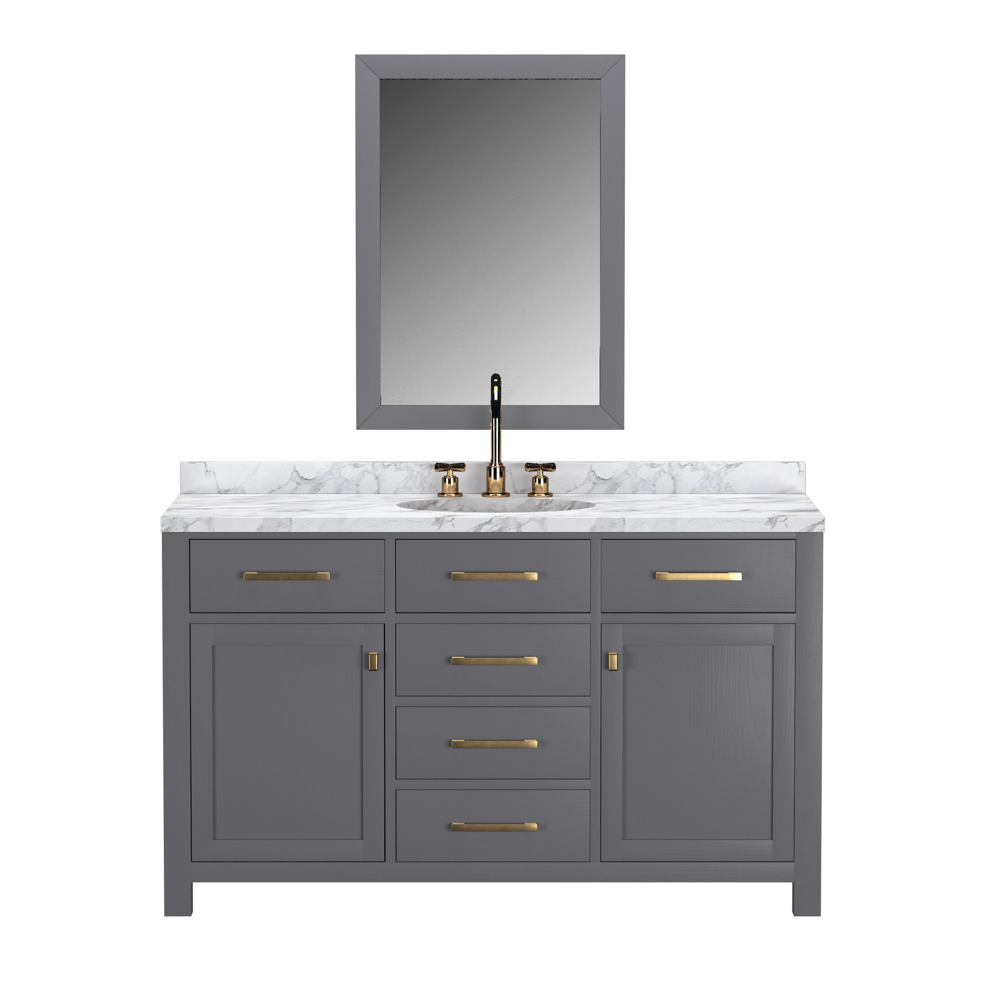 HUTTON SINGLE EXTRA-WIDE VANITY 3D model_1