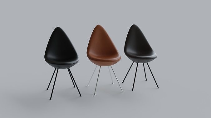 The Drop Chair by Fritz Hansen 3D model 3