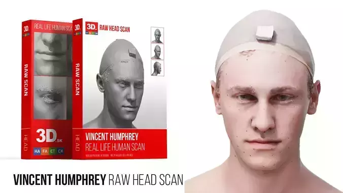 Raw 3D Head Scan Vincent Humphrey