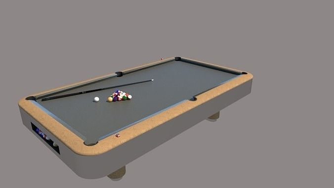 billiard table Low-poly 3D model