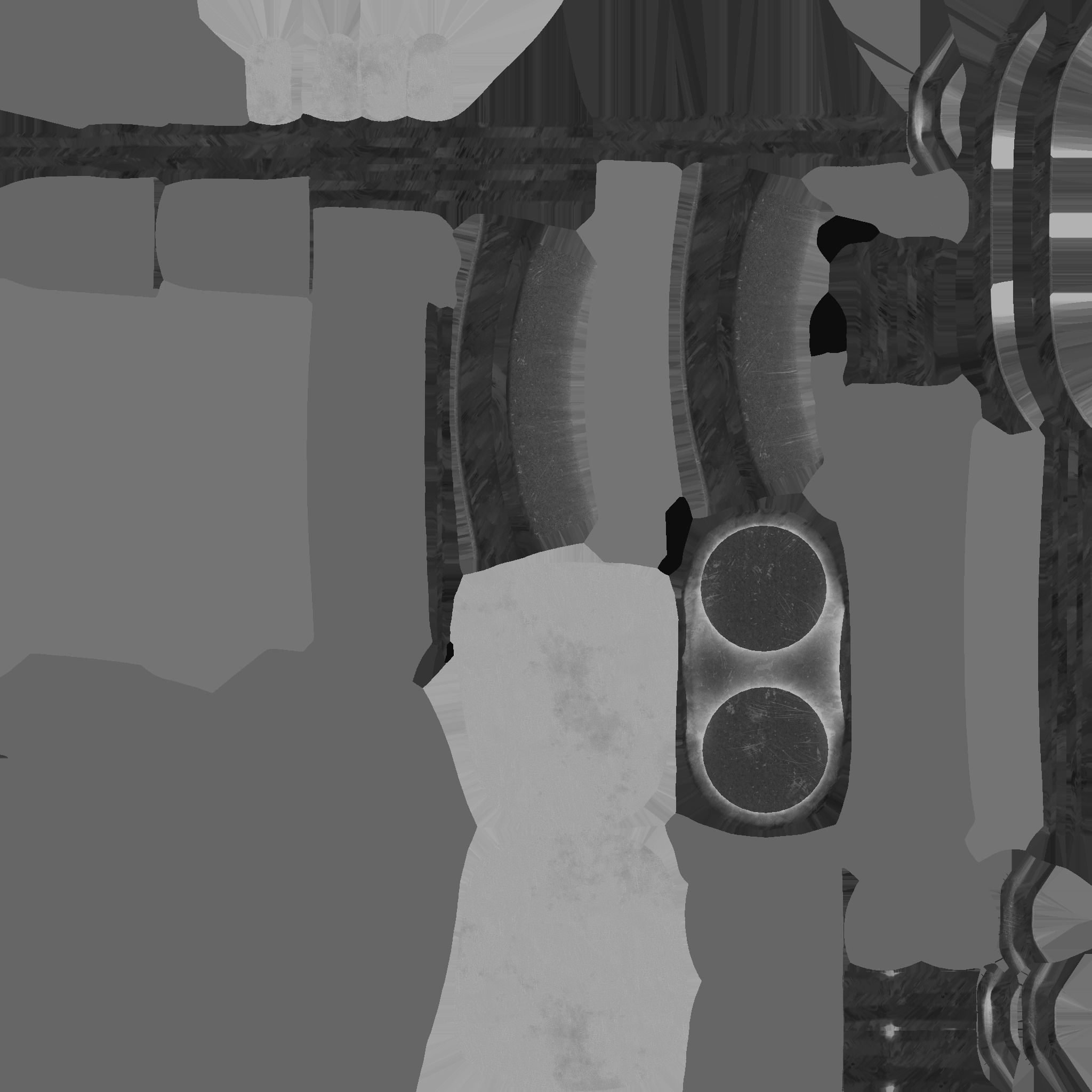 Jetpack C05 White Gold - SciFi Character Design Low-poly 3D model_25