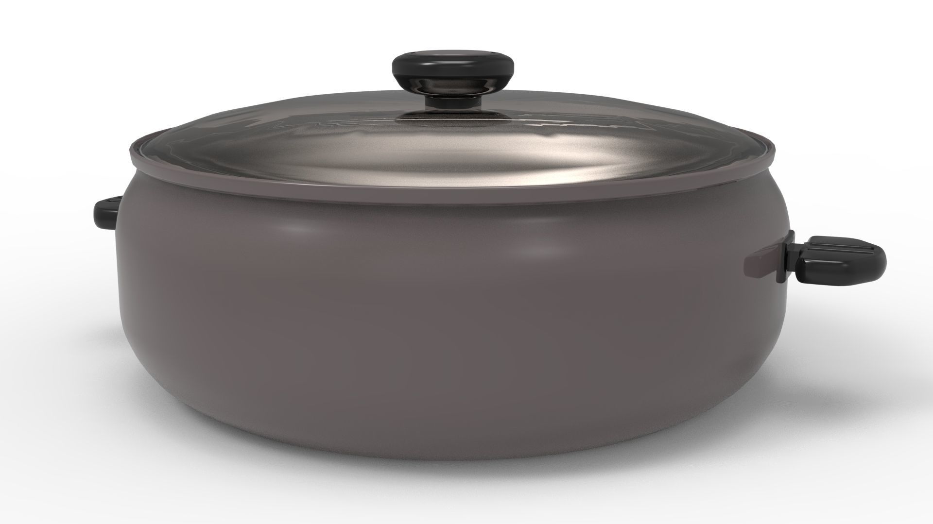 COOKWARE GRAY Low-poly 3D model_2
