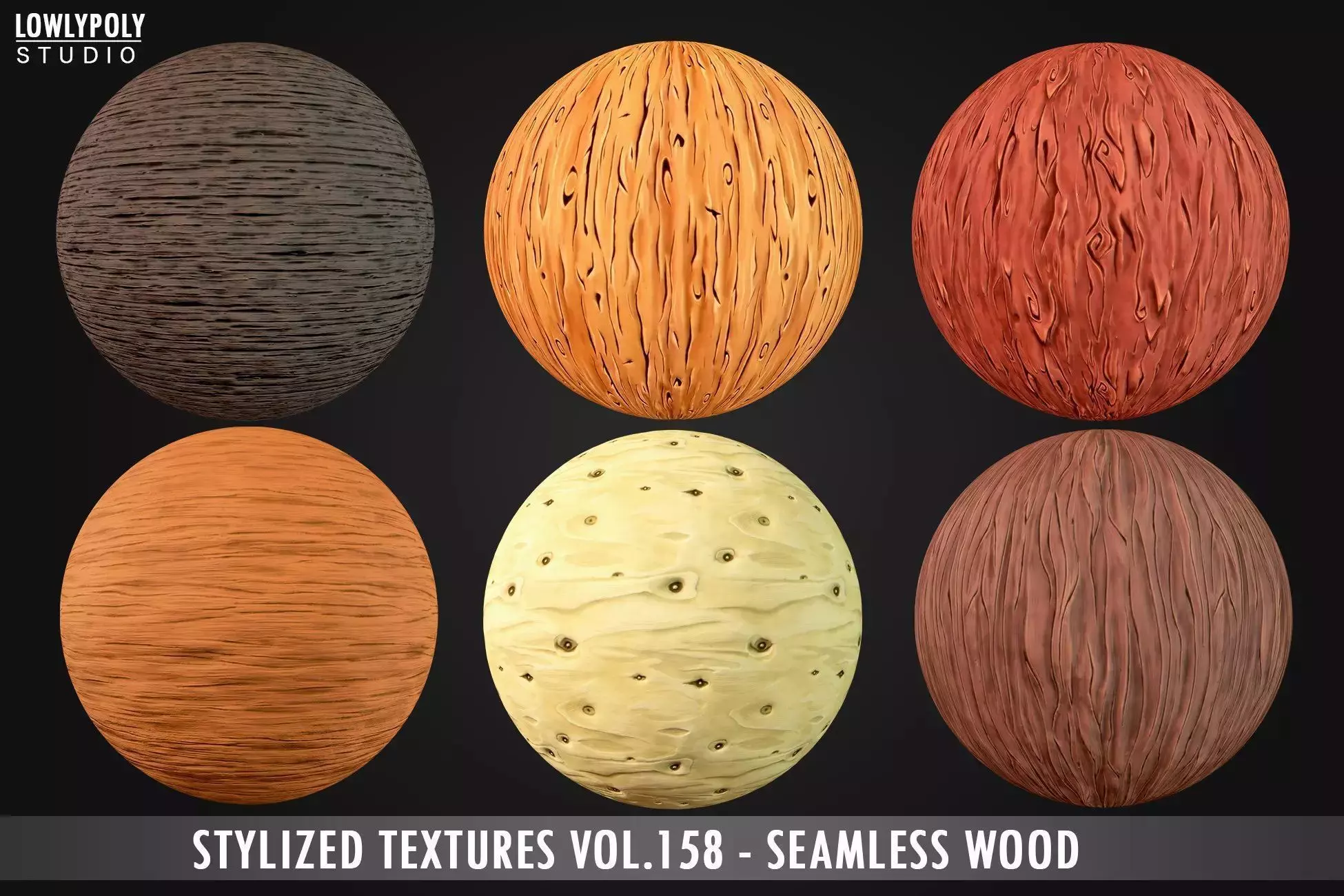 Stylized Seamless Wood Vol 158 - Hand Painted Textures Texture_0