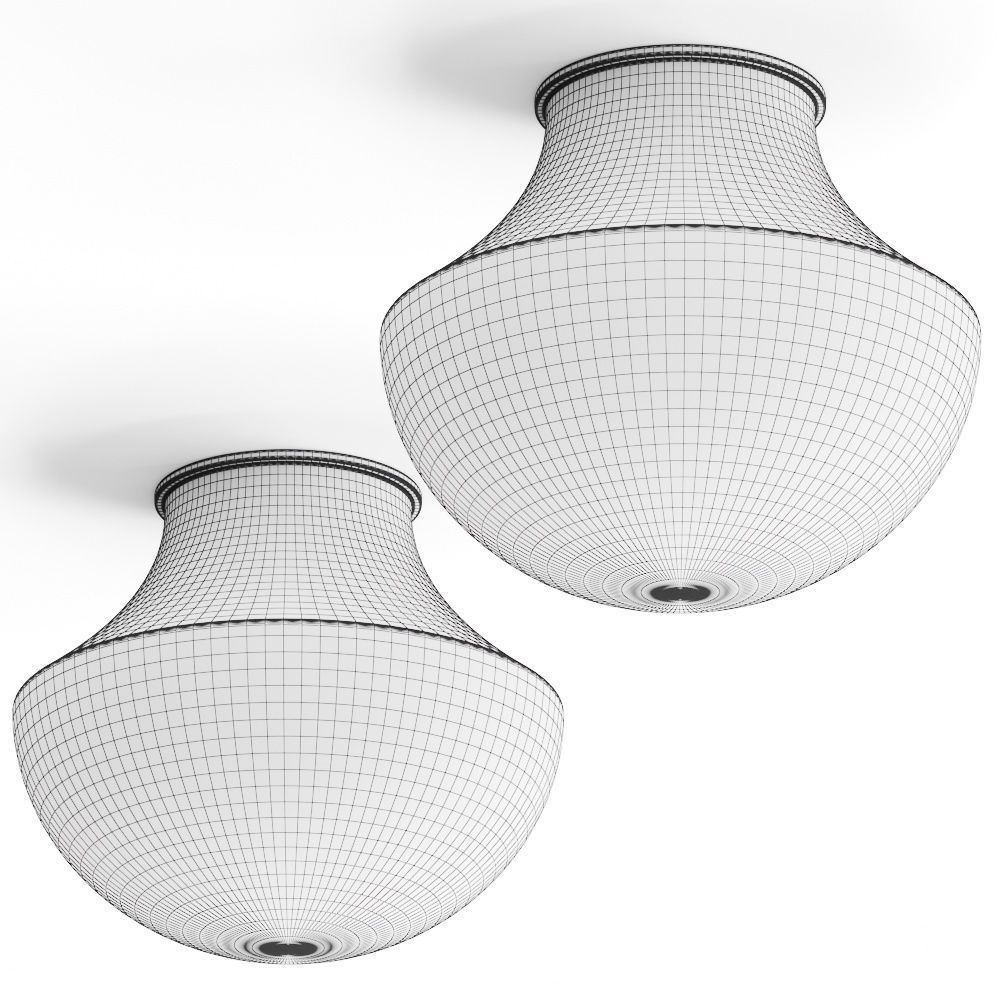 Lulu and Georgia Randi Flush Mount Ceiling Lamp 3D model_1