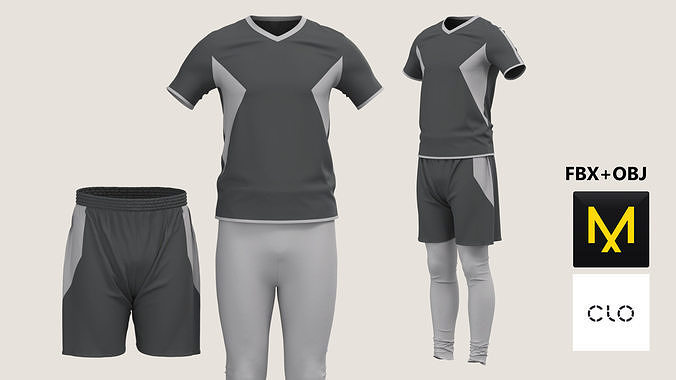 Male Sport Outfit Fitness Marvelous Designer 3D model