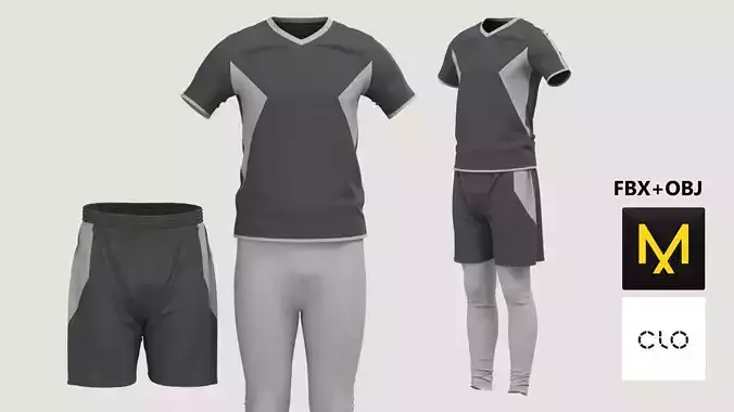 Male Sport Outfit Fitness Marvelous Designer