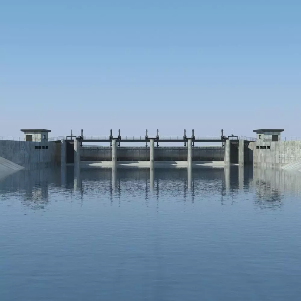 Dam 001 3D model