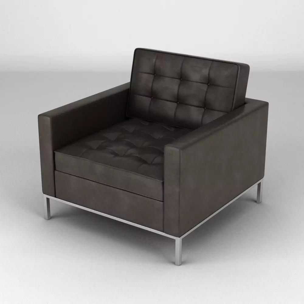 Florence Knoll Armchair 3D model_0
