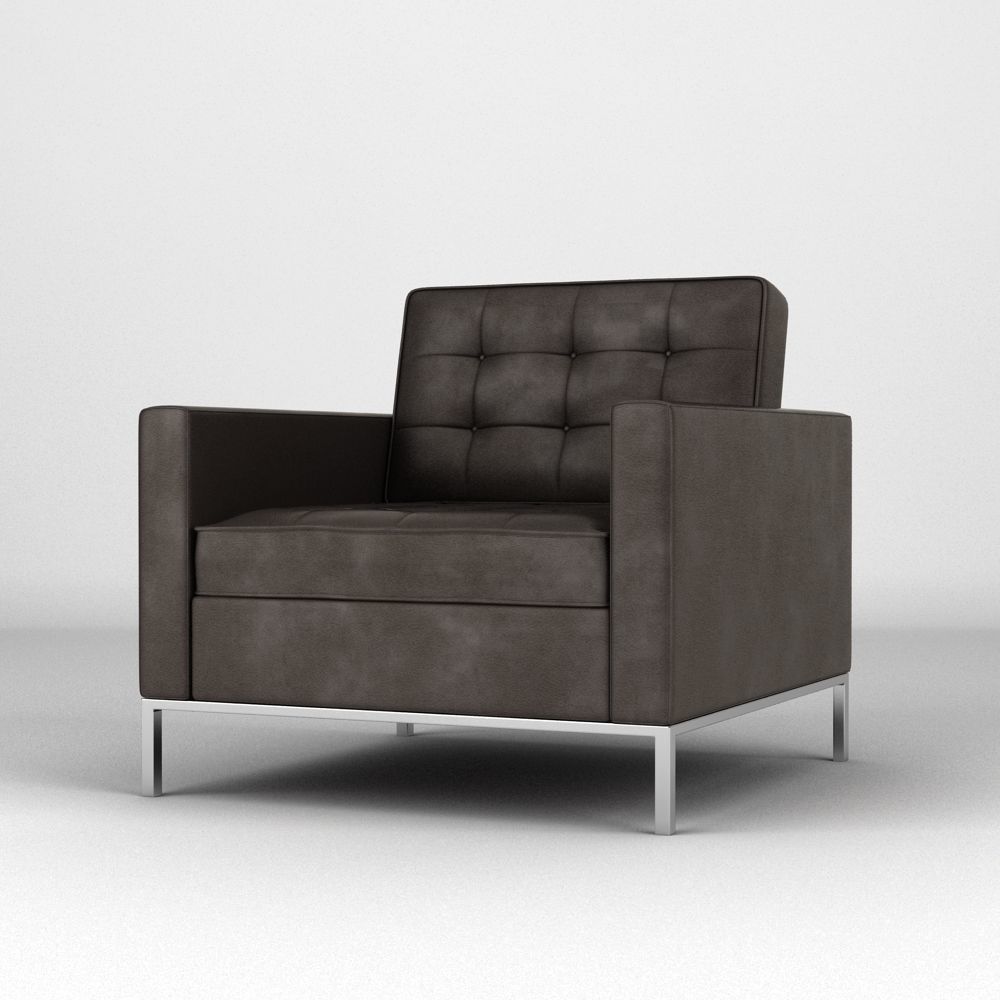 Florence Knoll Armchair 3D model_4