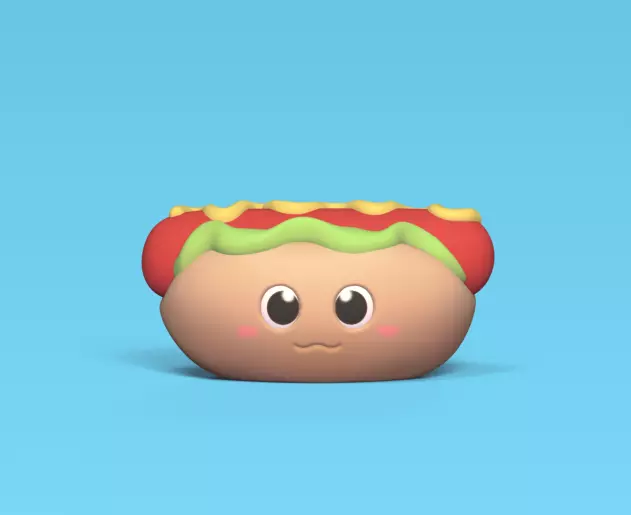 Hot Dog 3D print model