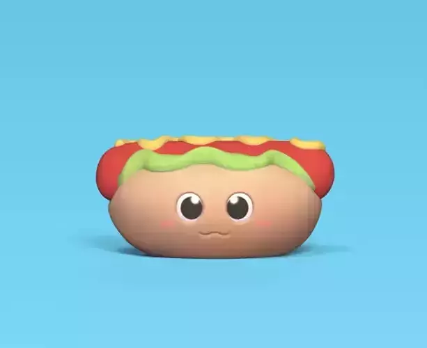 Hot Dog 3D print model