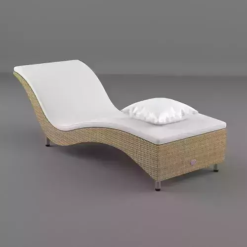 Sun Lounger With Pillow