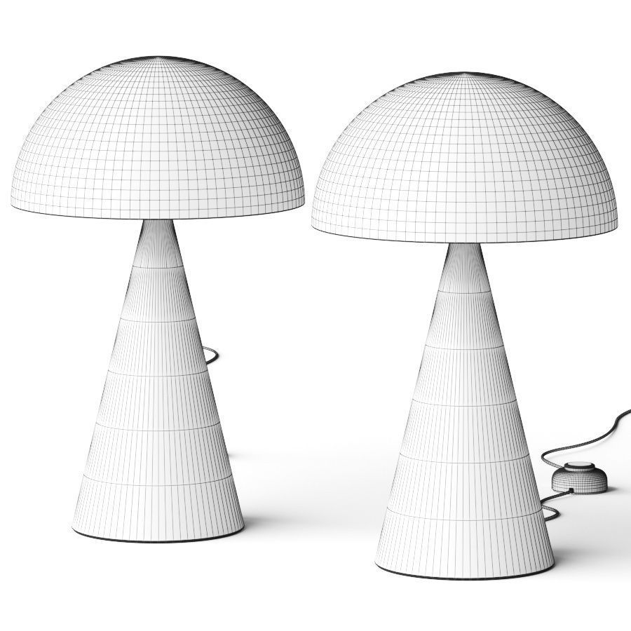 Lulu and Georgia Arc Table Lamp 3D model_1
