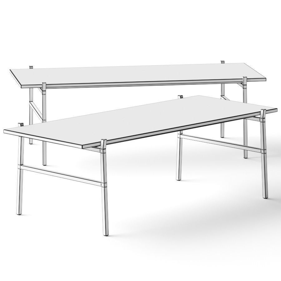 CB2 Slab Coffee Table 3D model_1