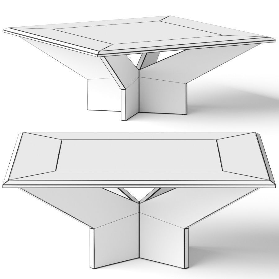CB2 Cut Coffee Table 3D model_1