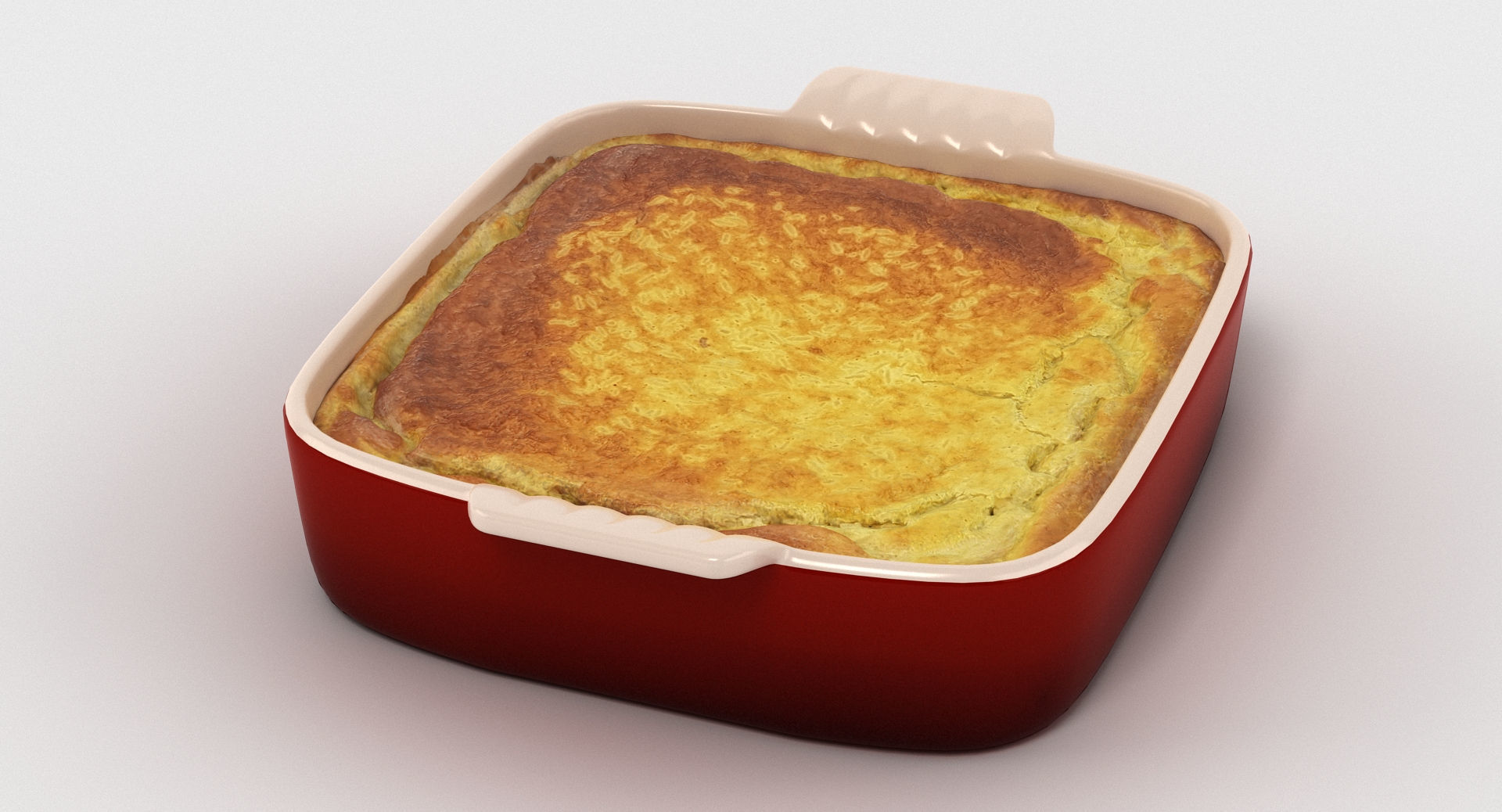 Casserole Dish 2 3D model_2