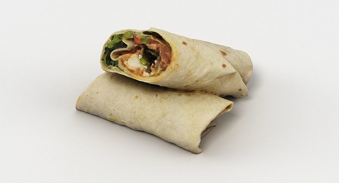 Sandwich Wrap 3D model 6