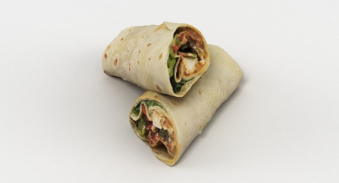 Sandwich Wrap 3D model 7