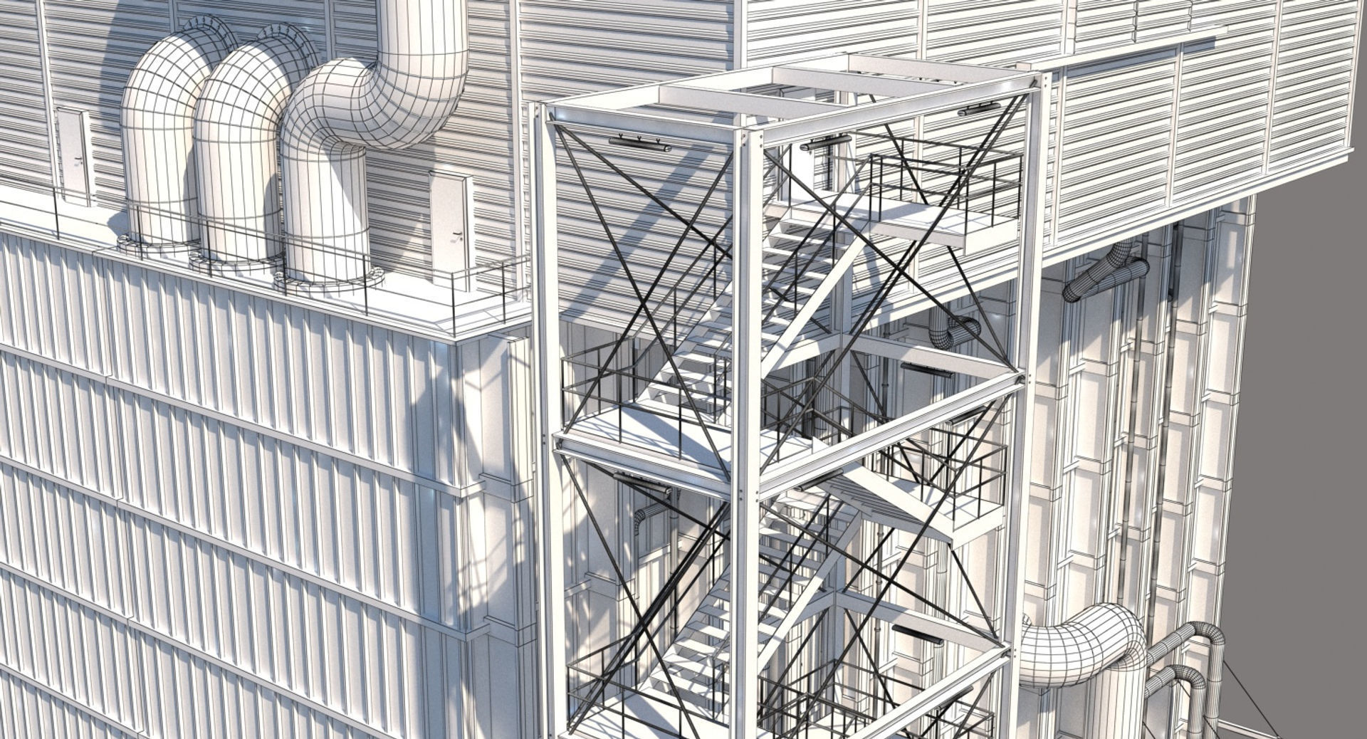 Factory Module 1 3D model_7