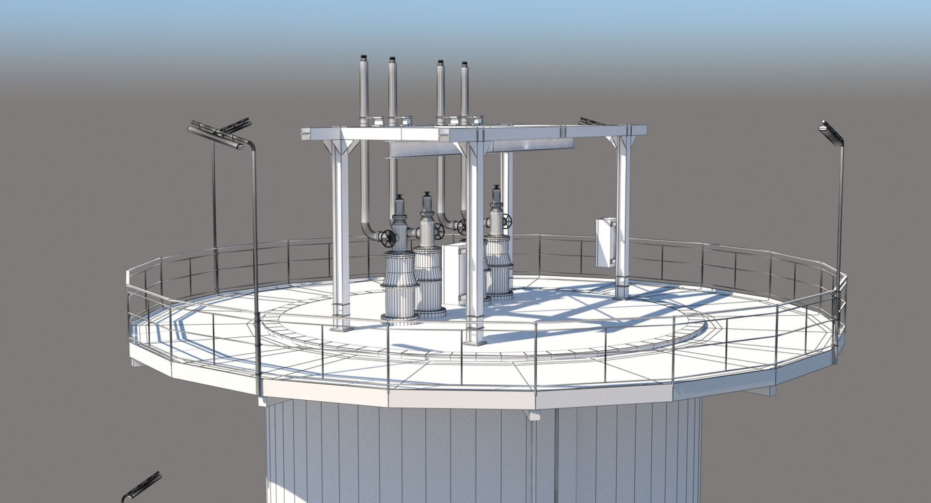Factory Module 1 3D model_16
