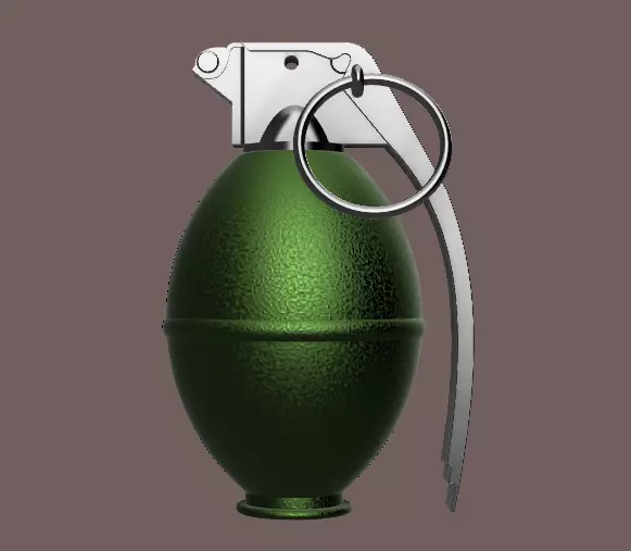M26 grenade for cosplay 3D print model
