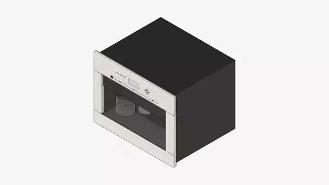 Coffee Machine - Modern - Built-In - Appliance 002 Low-poly 3D model