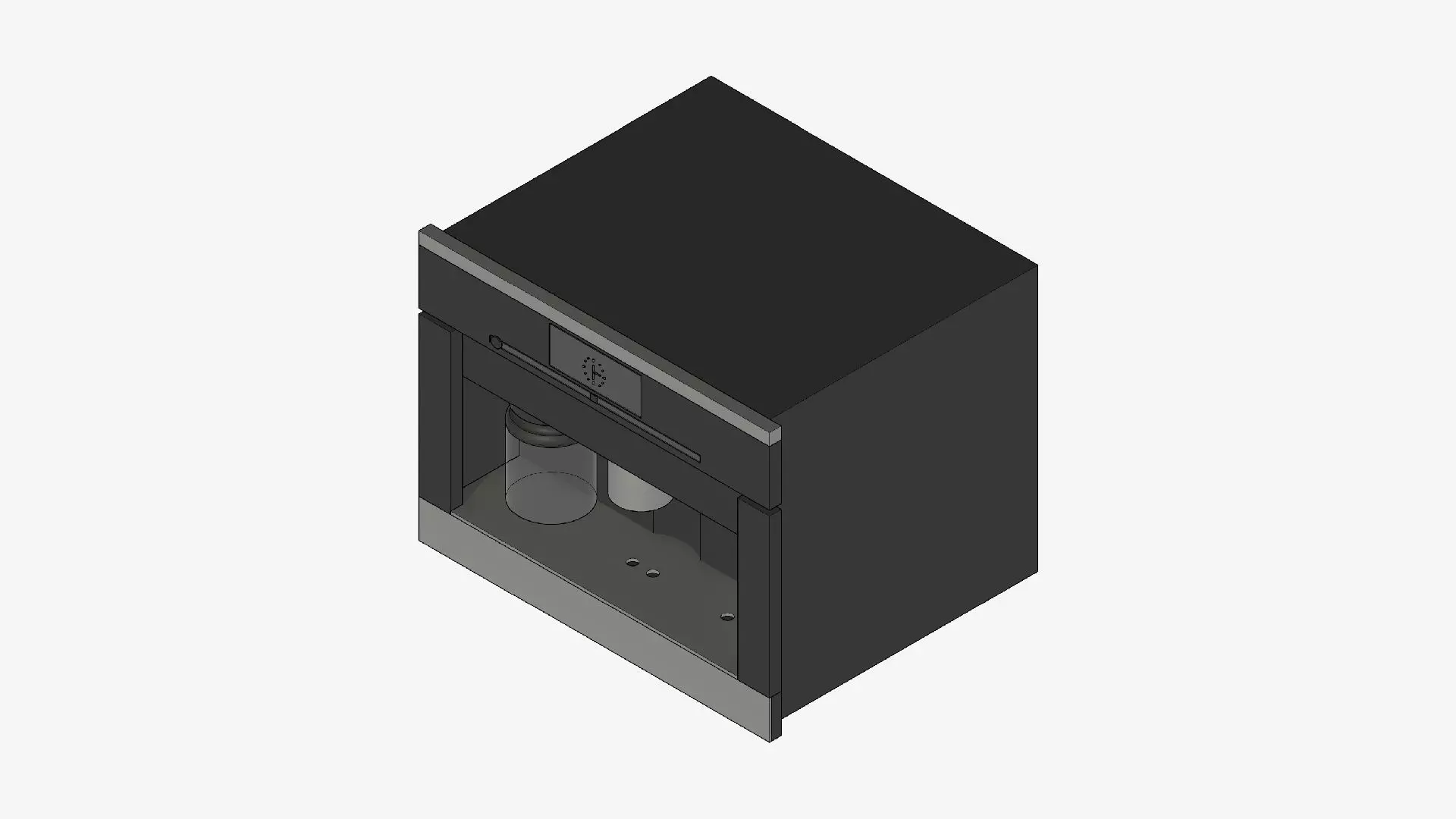 Coffee Machine - Modern - Built-In - Appliance 004 Low-poly 3D model