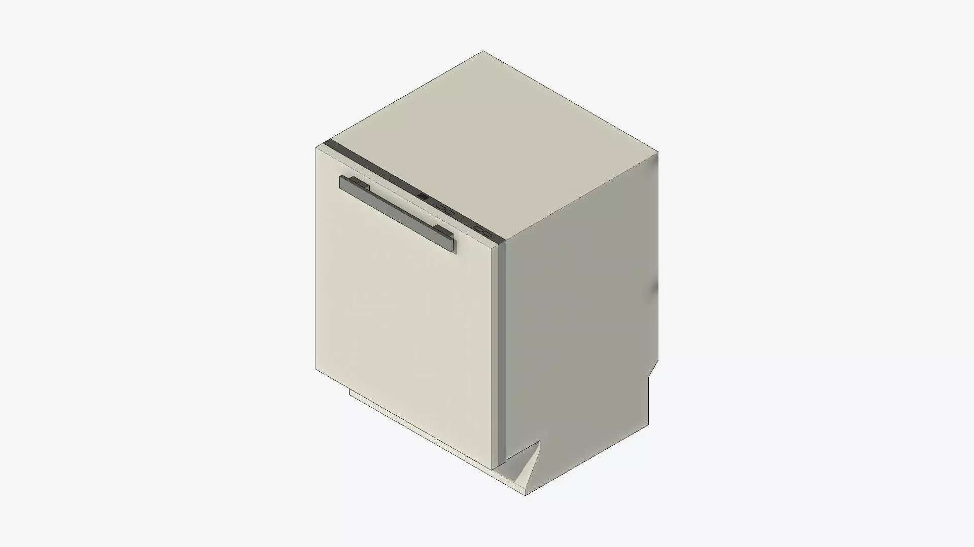 Dishwasher - Modern - Integrated - Appliance 010 Low-poly 3D model