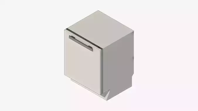 Dishwasher - Modern - Integrated - Appliance 012 Low-poly 3D model