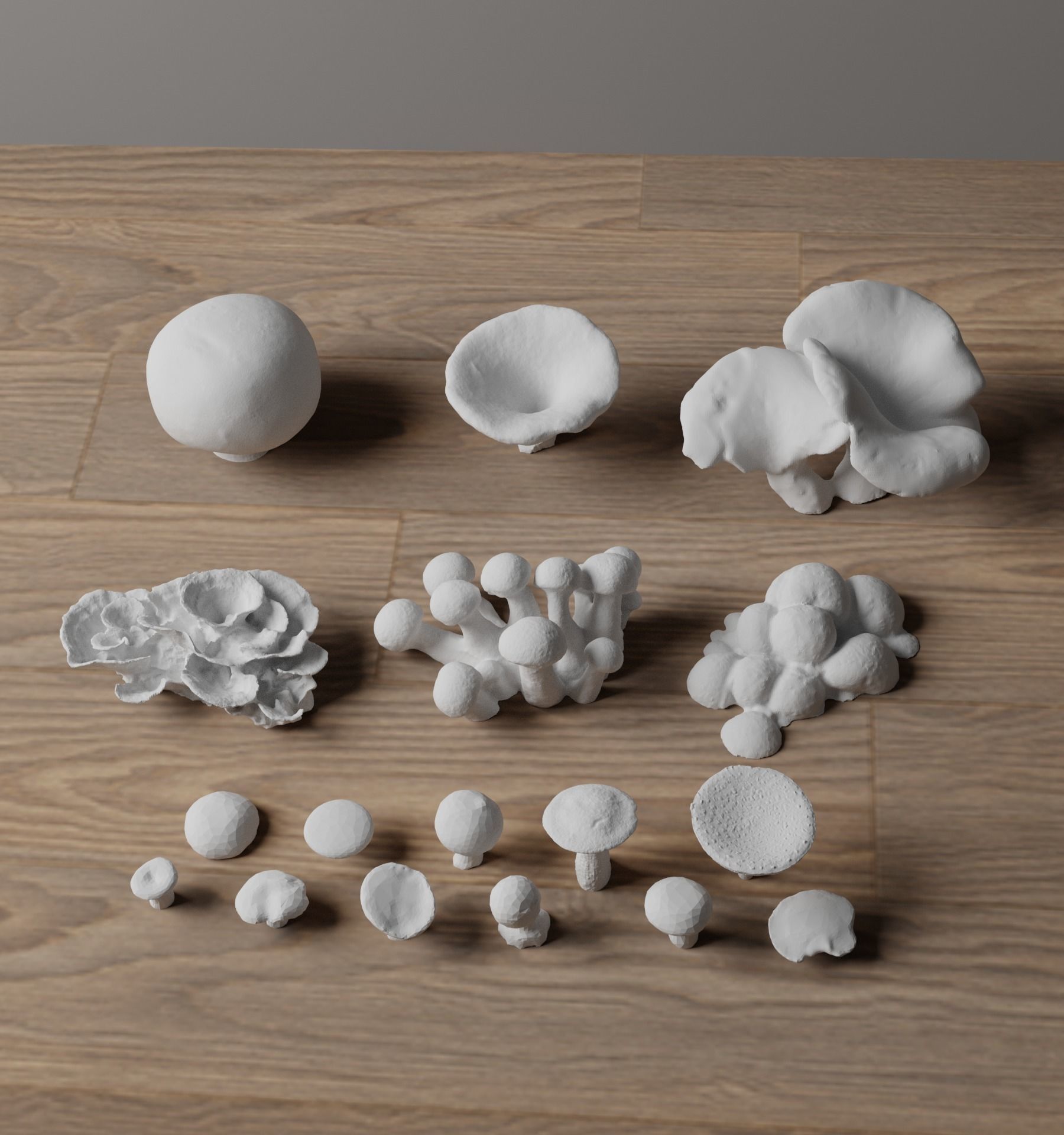 Basing Details Pack 2 - Mushrooms 3D print model_5