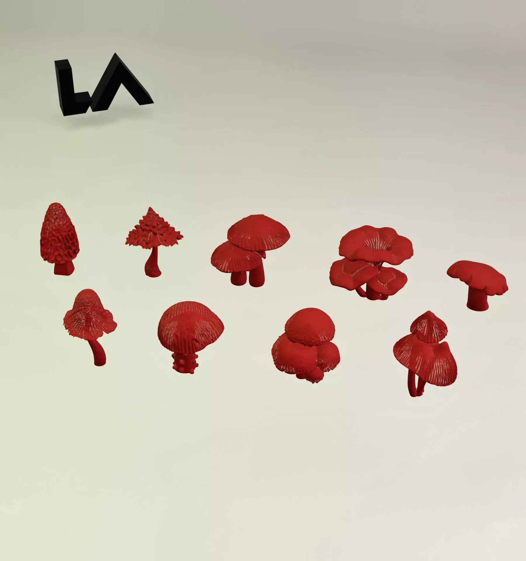 Basing Details Pack 2 - Mushrooms 3D print model_1