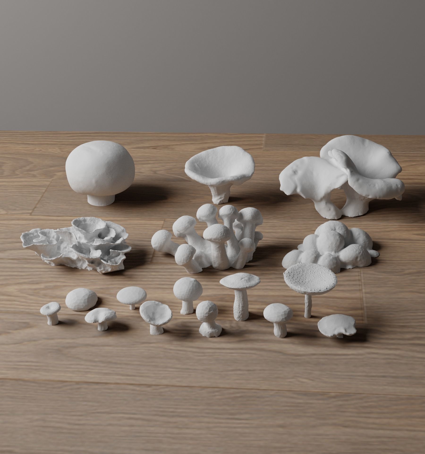 Basing Details Pack 2 - Mushrooms 3D print model_6