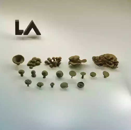 Basing Details Pack 2 - Mushrooms 3D print model